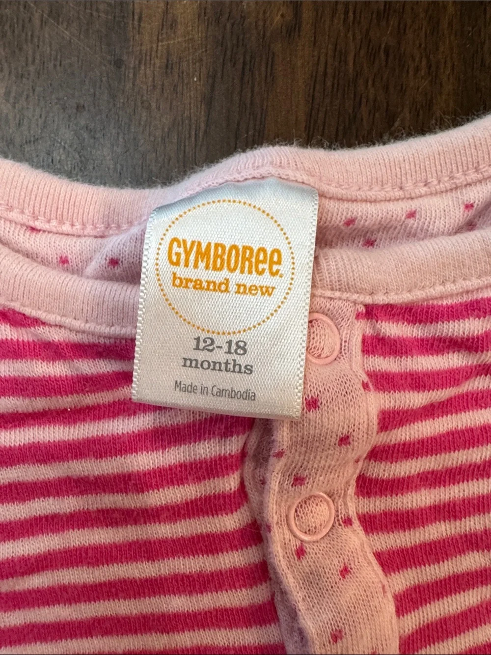 Gymboree Pink and White Striped One-Piece